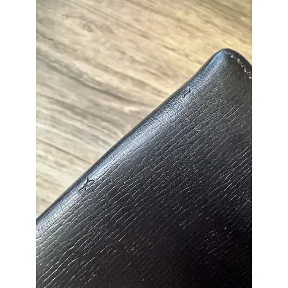 Gucci Black Long Bifold Wallet with Silver Belt Buckle - Picture 15 of 16